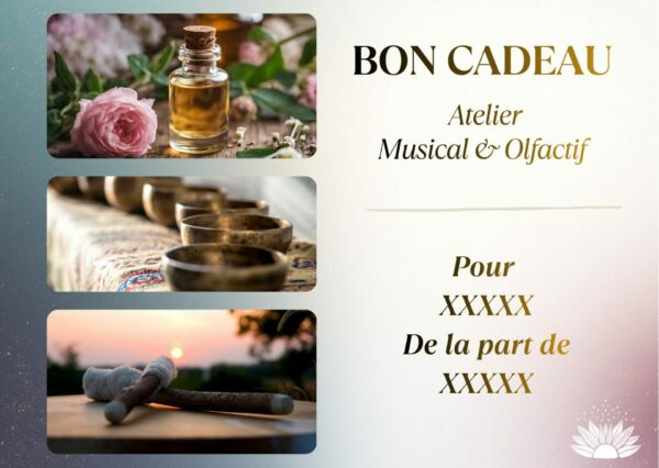 Bon cadeau atelier musical et olfactif